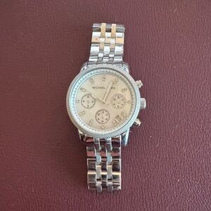 Michael Kors Silver Chronograph Watch